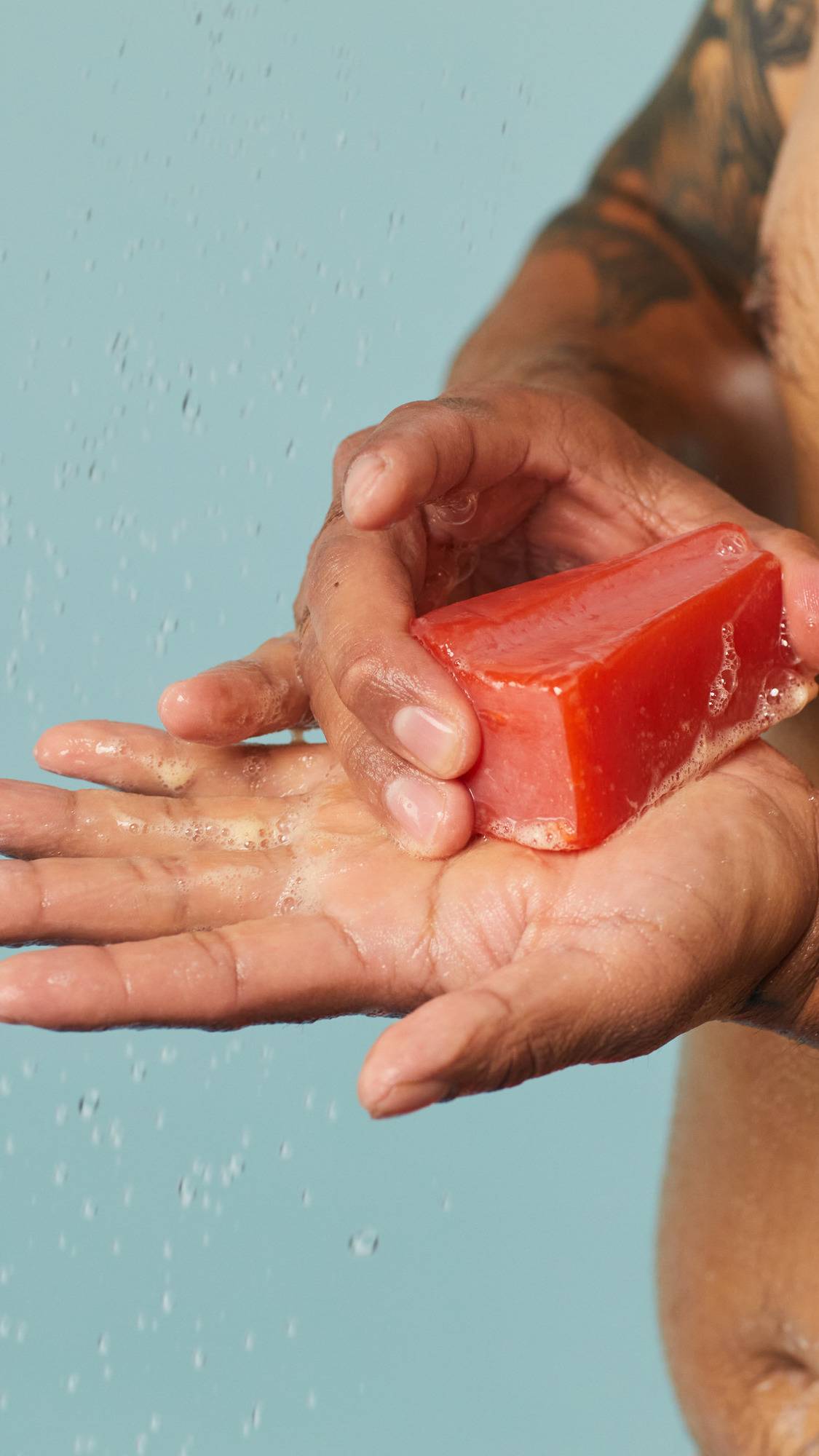 Lush Karma Soap naked bar with patchouli and orange oil (British brand)