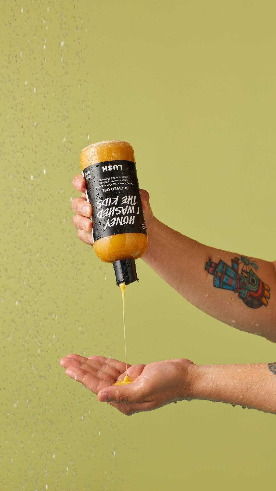 Honey and bergamot shower gel - British product