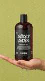 Lush Sticky Dates shower gel, imported from the UK
