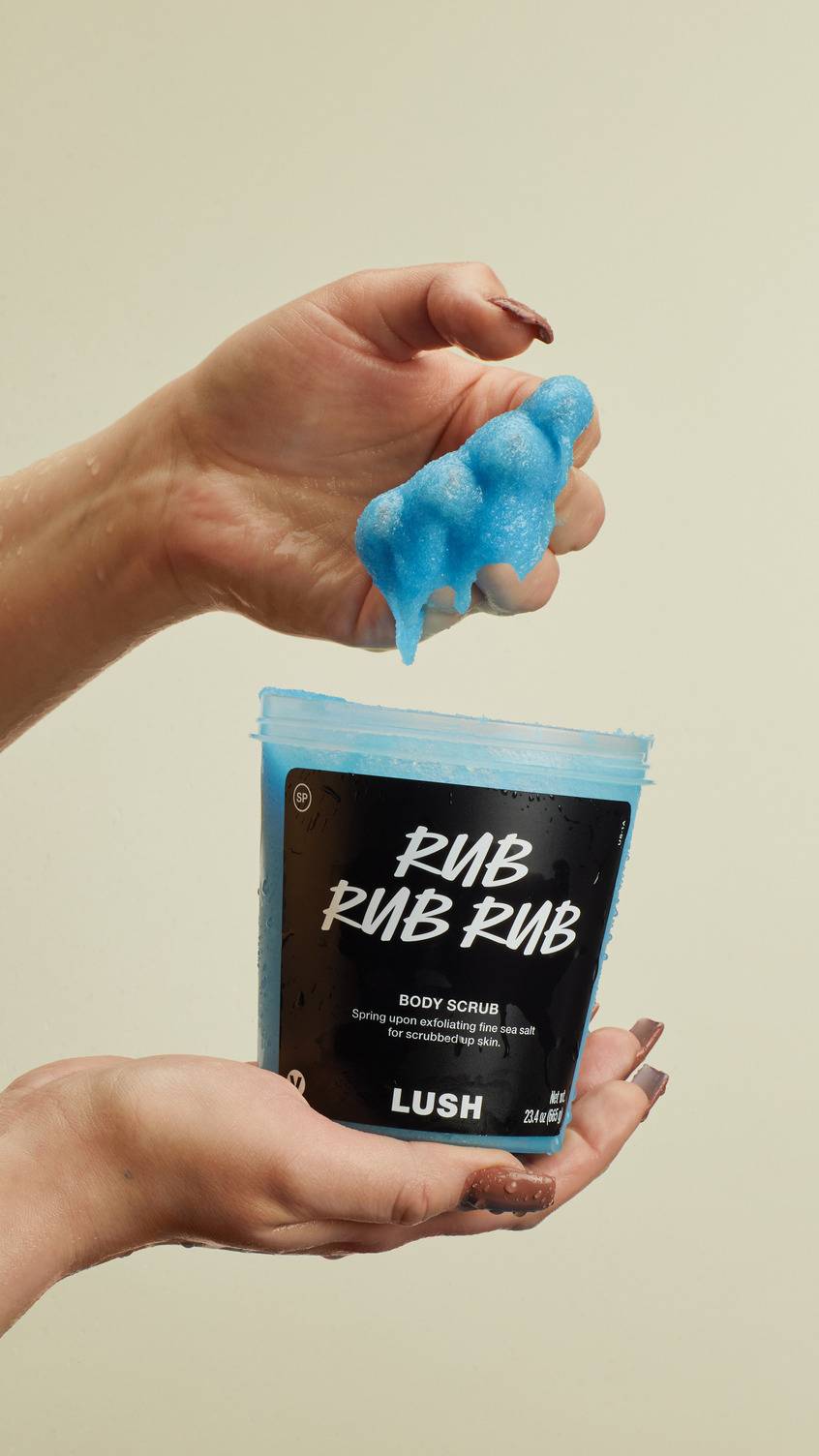 Lush Rub Rub Rub body and hair scrub (British brand)