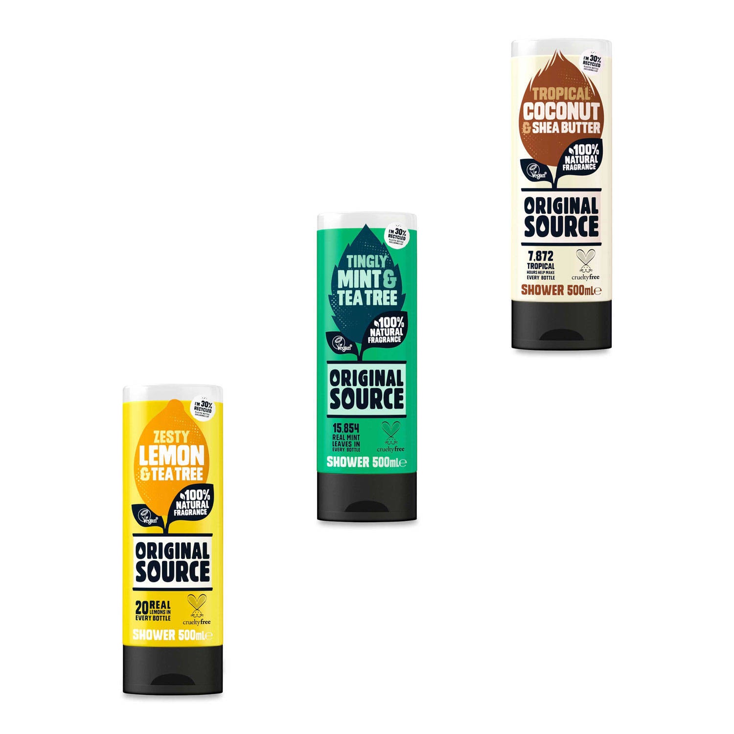 Shower gel free from molluscs, imported from the UK