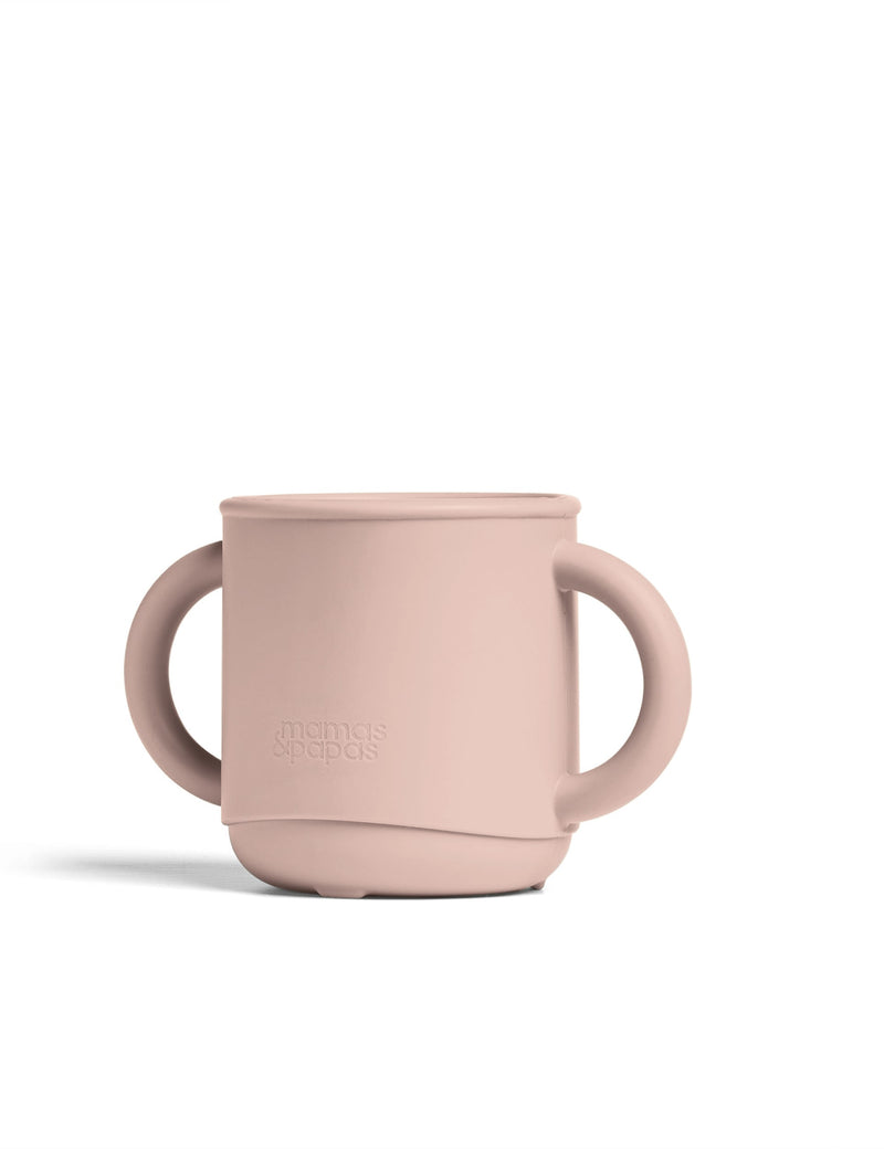 Mamas & Papas pink silicone sippy cup snack pot (British brand)