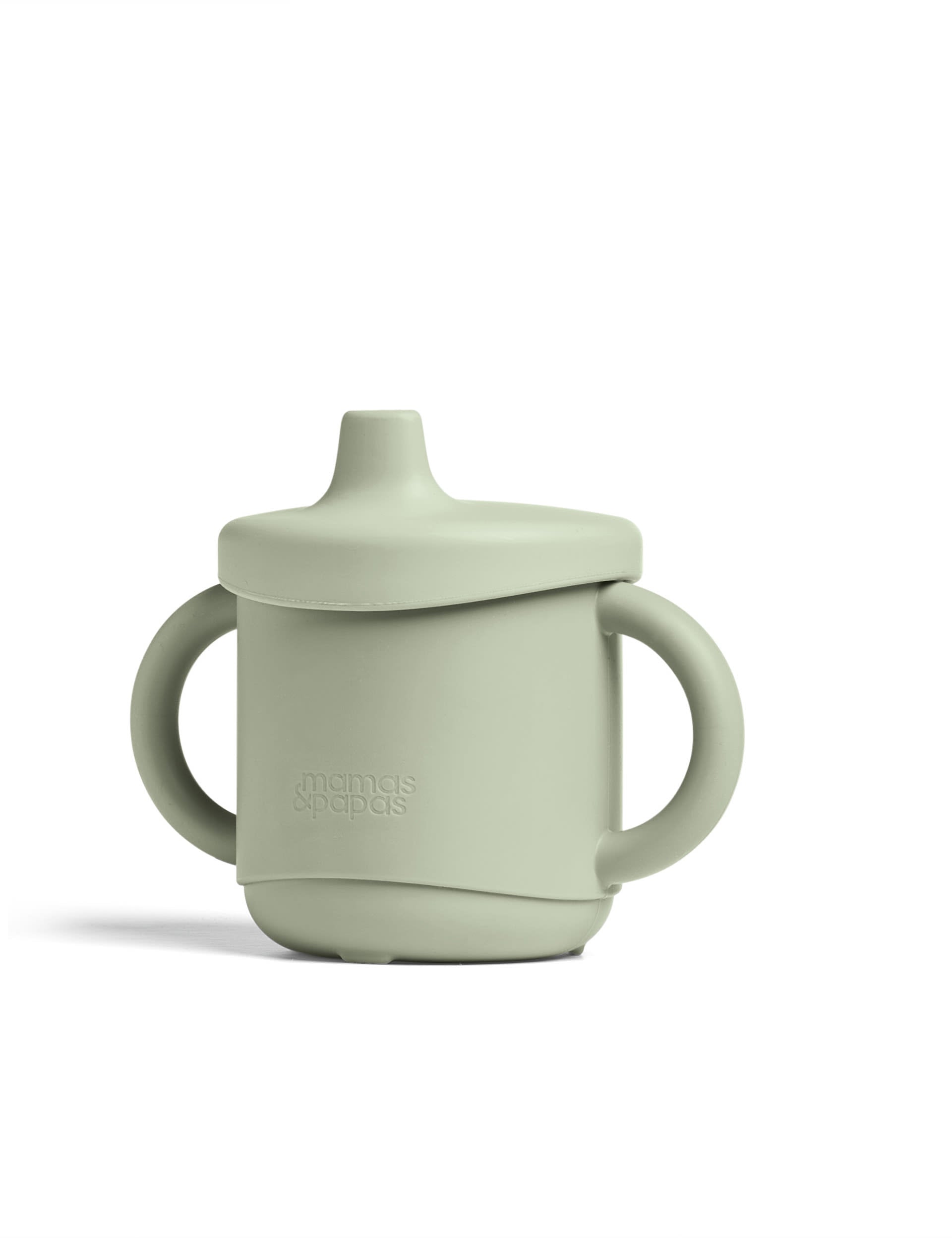 Mamas & Papas silicone sippy cup snack pot green kiwi (British brand)