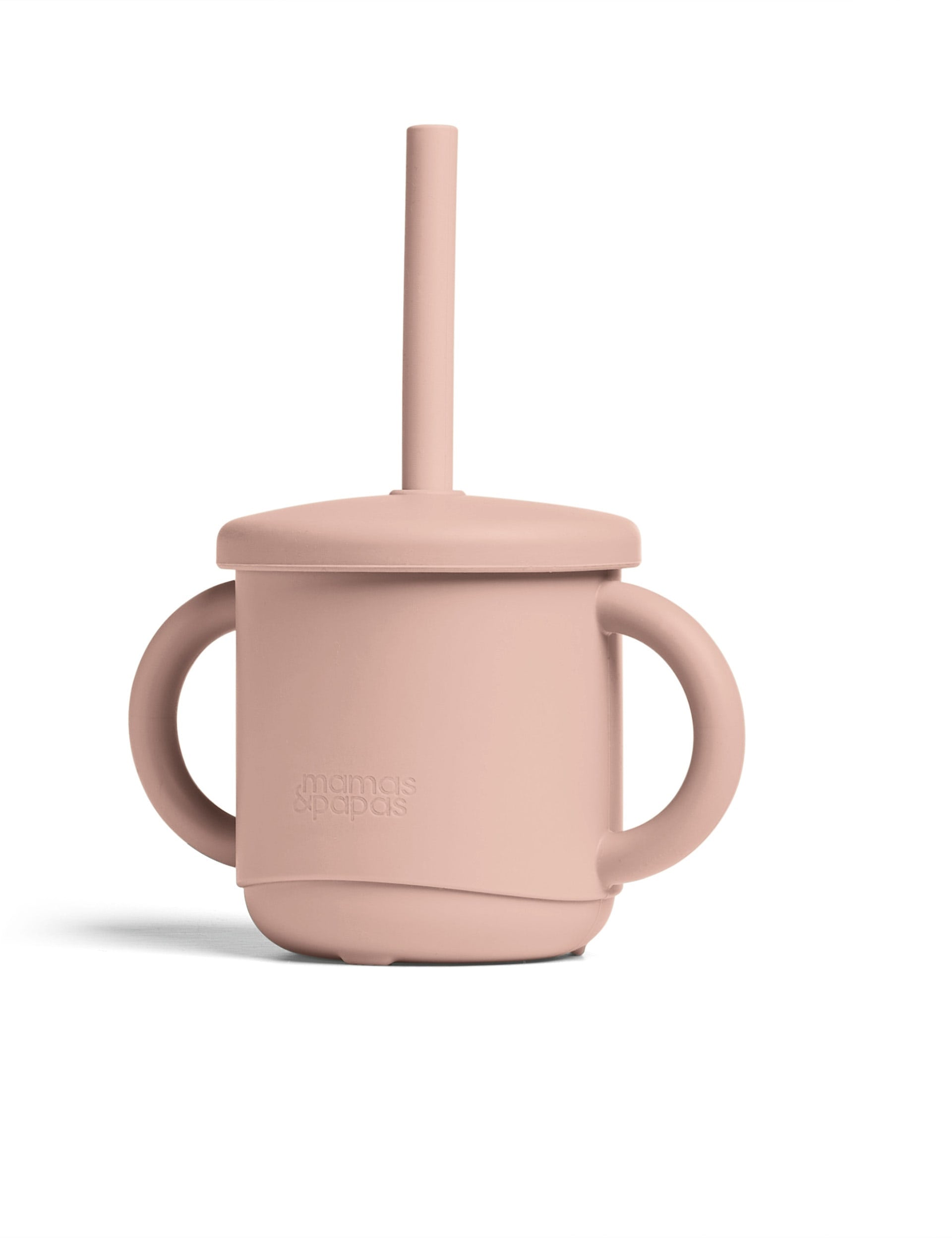 Mamas & Papas pink silicone sippy cup snack pot (British brand)
