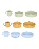 Silicone tableware set, Lion, Elephant or Dinosaur designs - British product