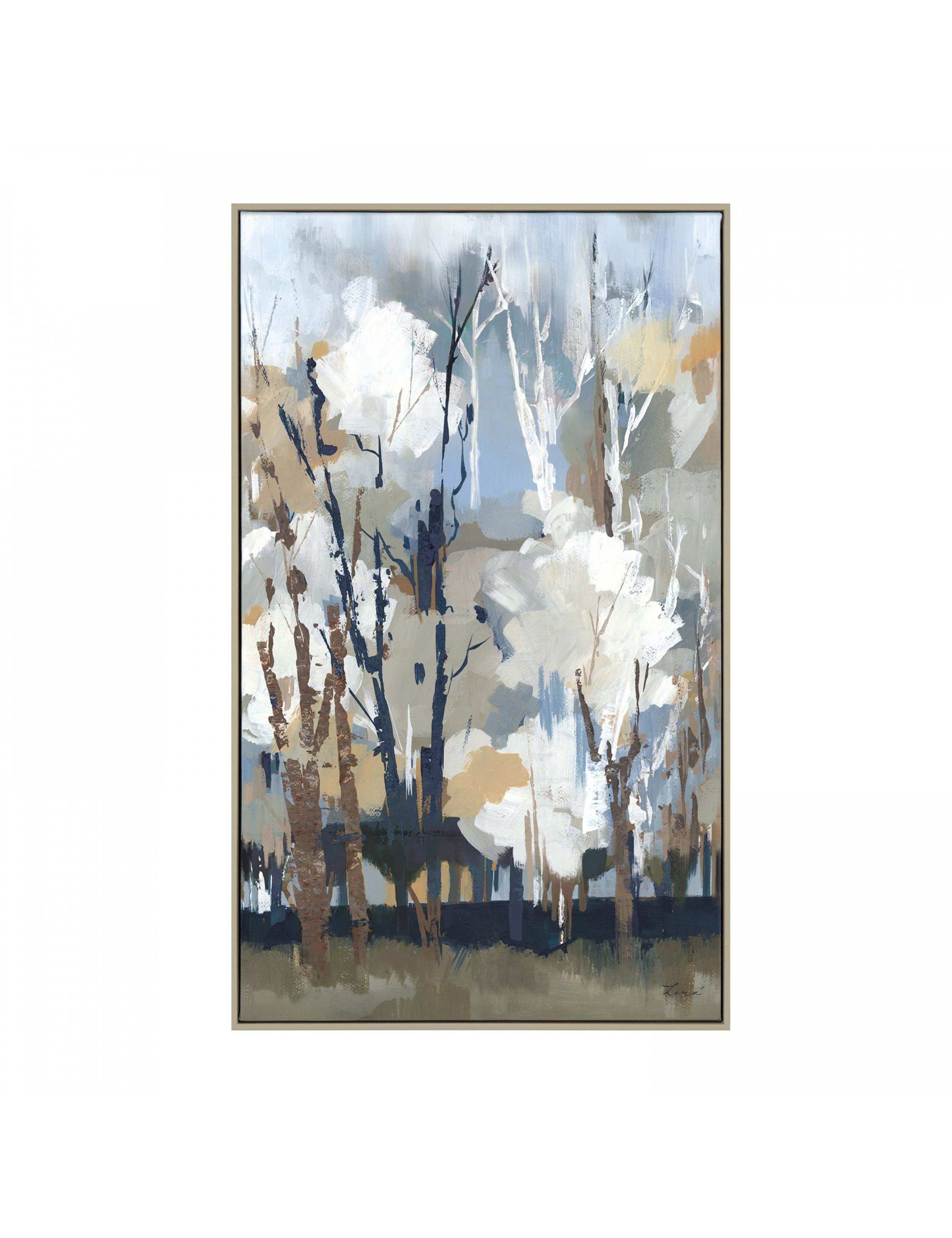 Gallery Direct framed canvas of birch trees (British brand)