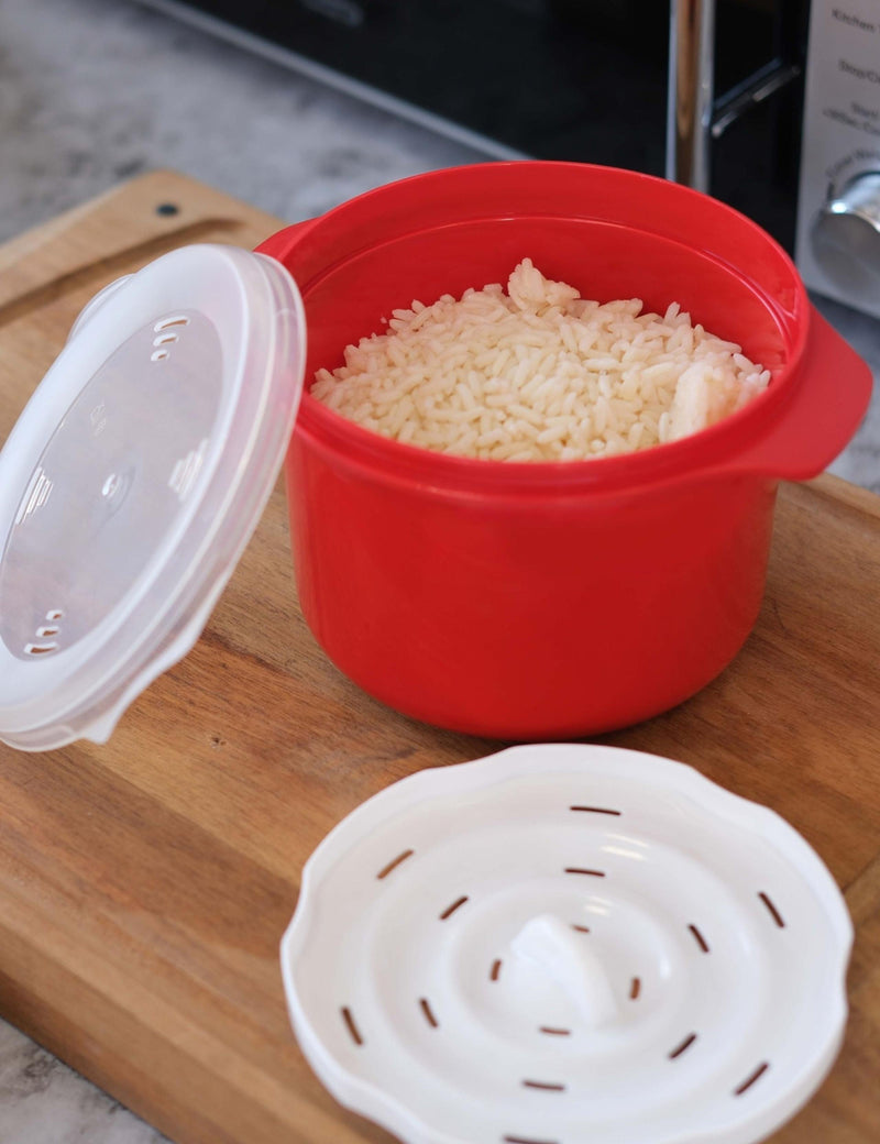 Good2Heat single rice cooker microwaveable with transparent lid - British product