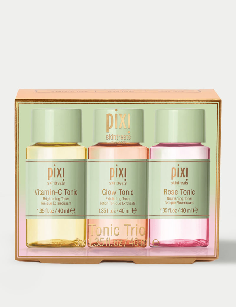 Pixi Beauty skin tonic trio set of travel-size toners (British brand)