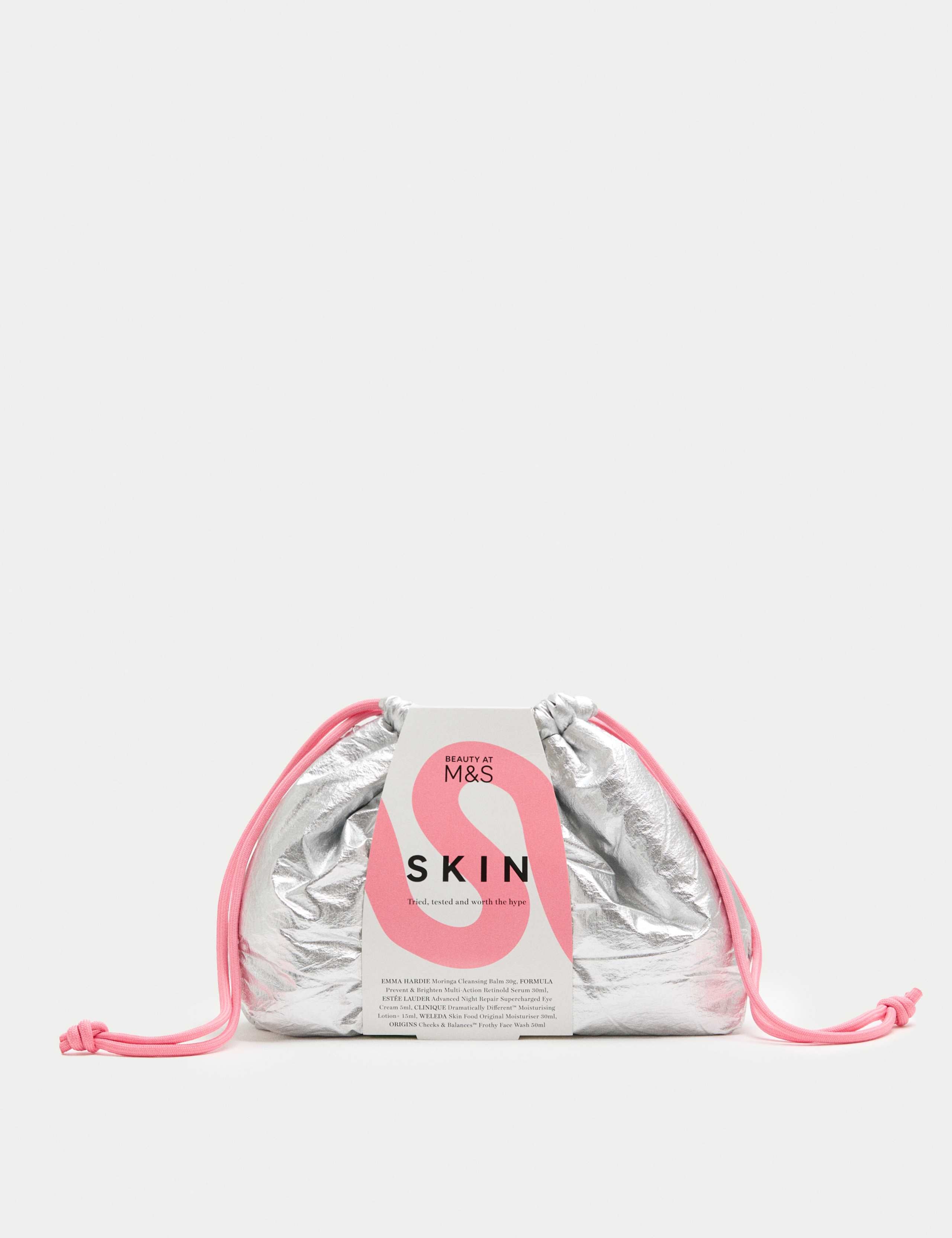 Skincare gift bag with six skincare products (British brand)