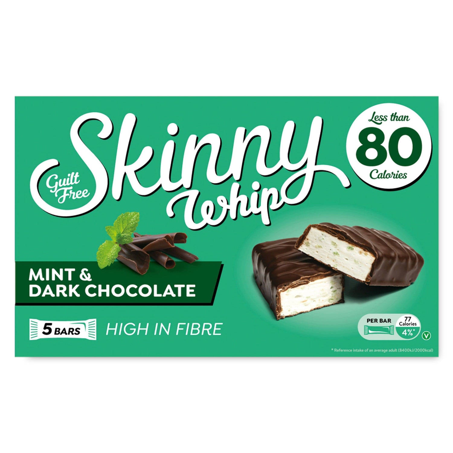 Skinny Whip mint flavour bars 5 pack - British product