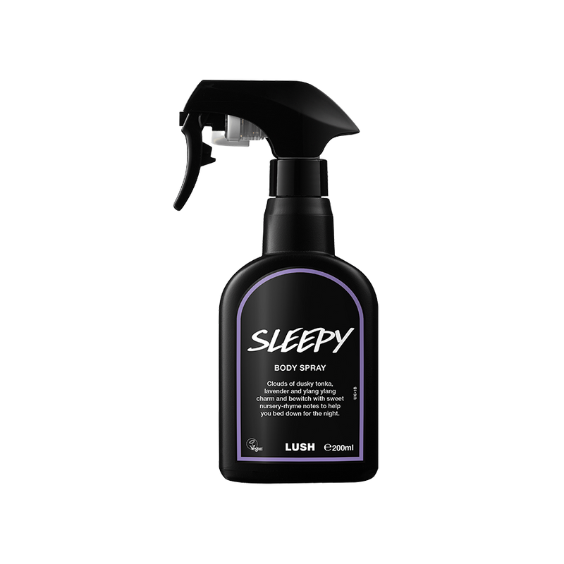 Lush Sleepy body spray lavender and tonka fragrance (British brand)