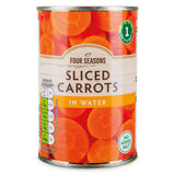 Sliced carrots in water canned vegetable (British brand)