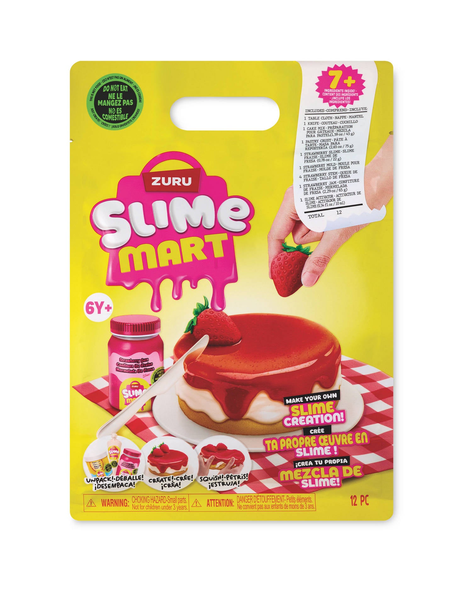 Slime Mart Slime Snack Kit (Donut, Fruit Tart, Strawberry Cheesecake or Waffles)