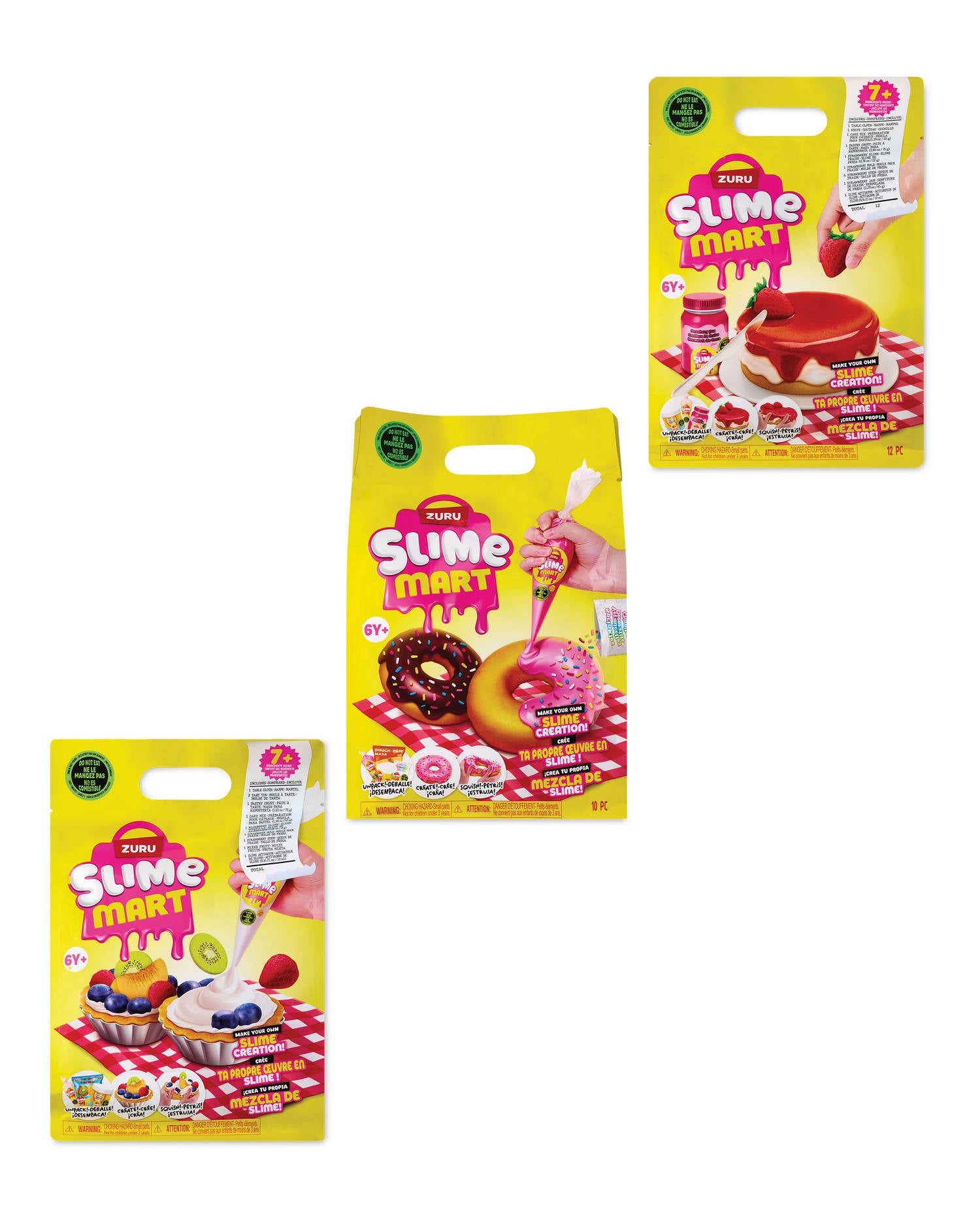 Slime Mart slime toy set with snack themes, UK version