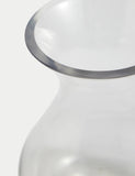 Small bouquet vase tapered glass 16.5cm, imported from the UK