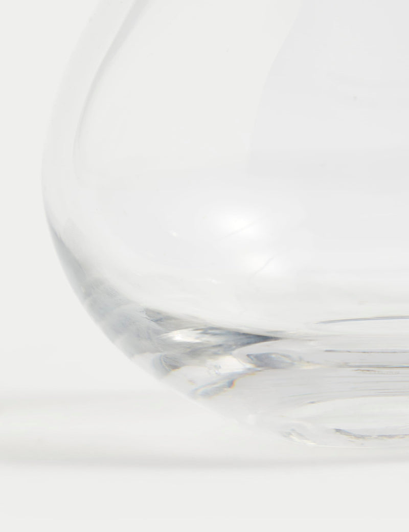 Small bouquet vase tapered glass 16.5cm, imported from the UK