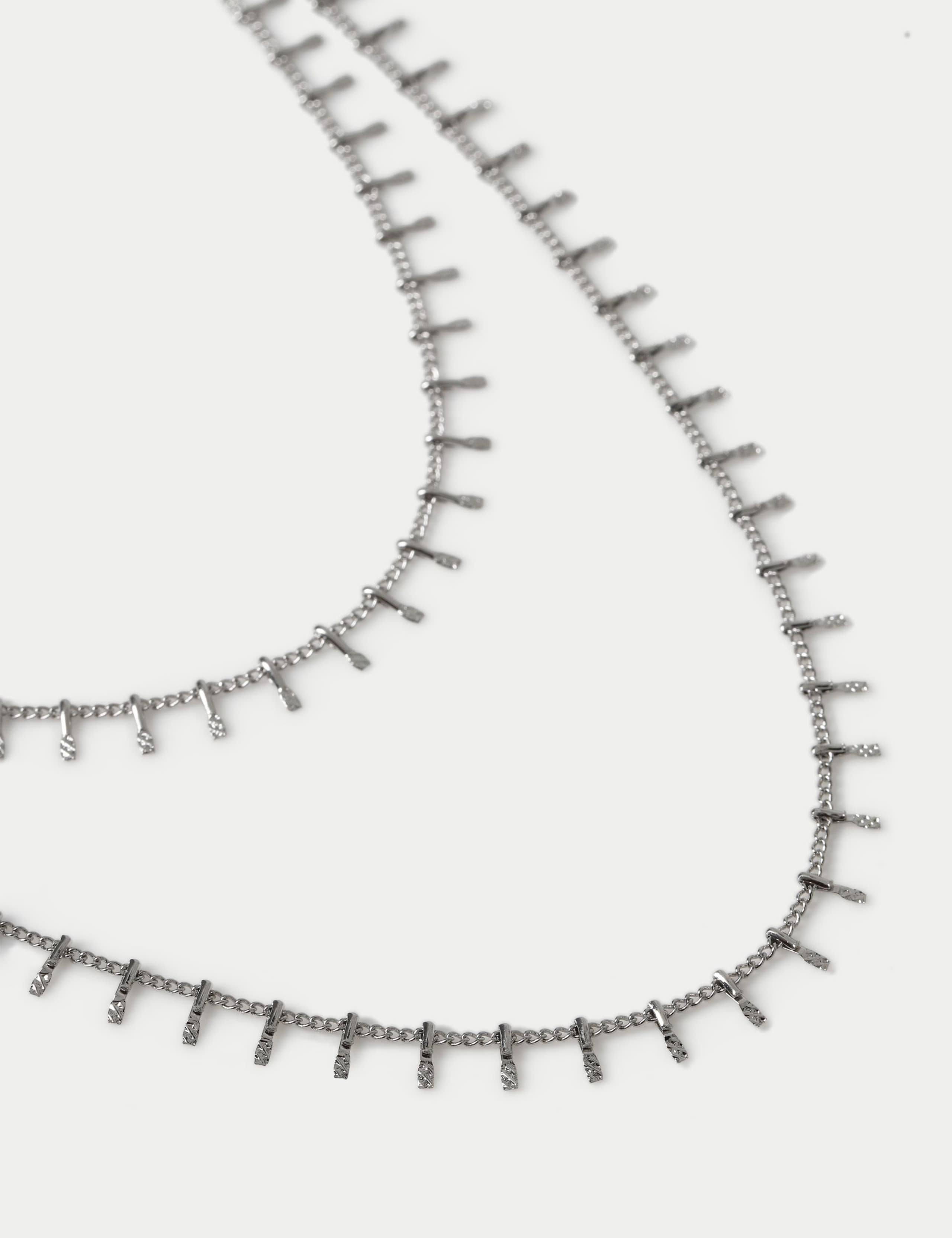 Small charm multirow necklace, imported from the UK