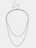 Small charm multirow necklace, imported from the UK