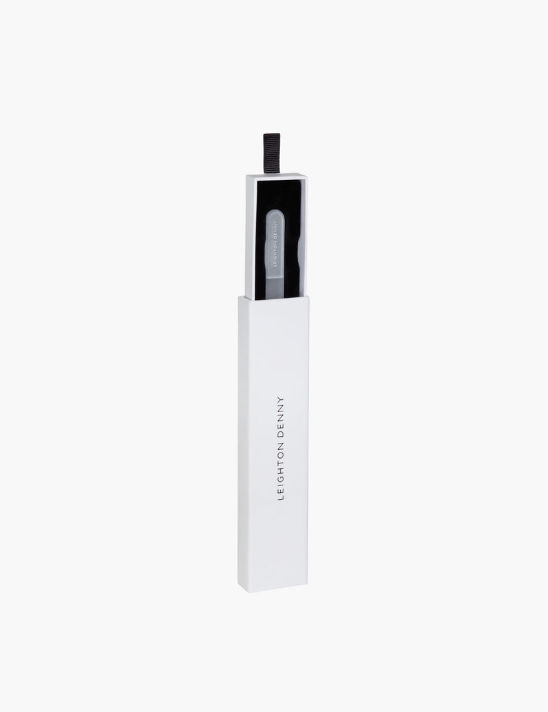 Leighton Denny small crystal nail file and case 135mm (British brand)