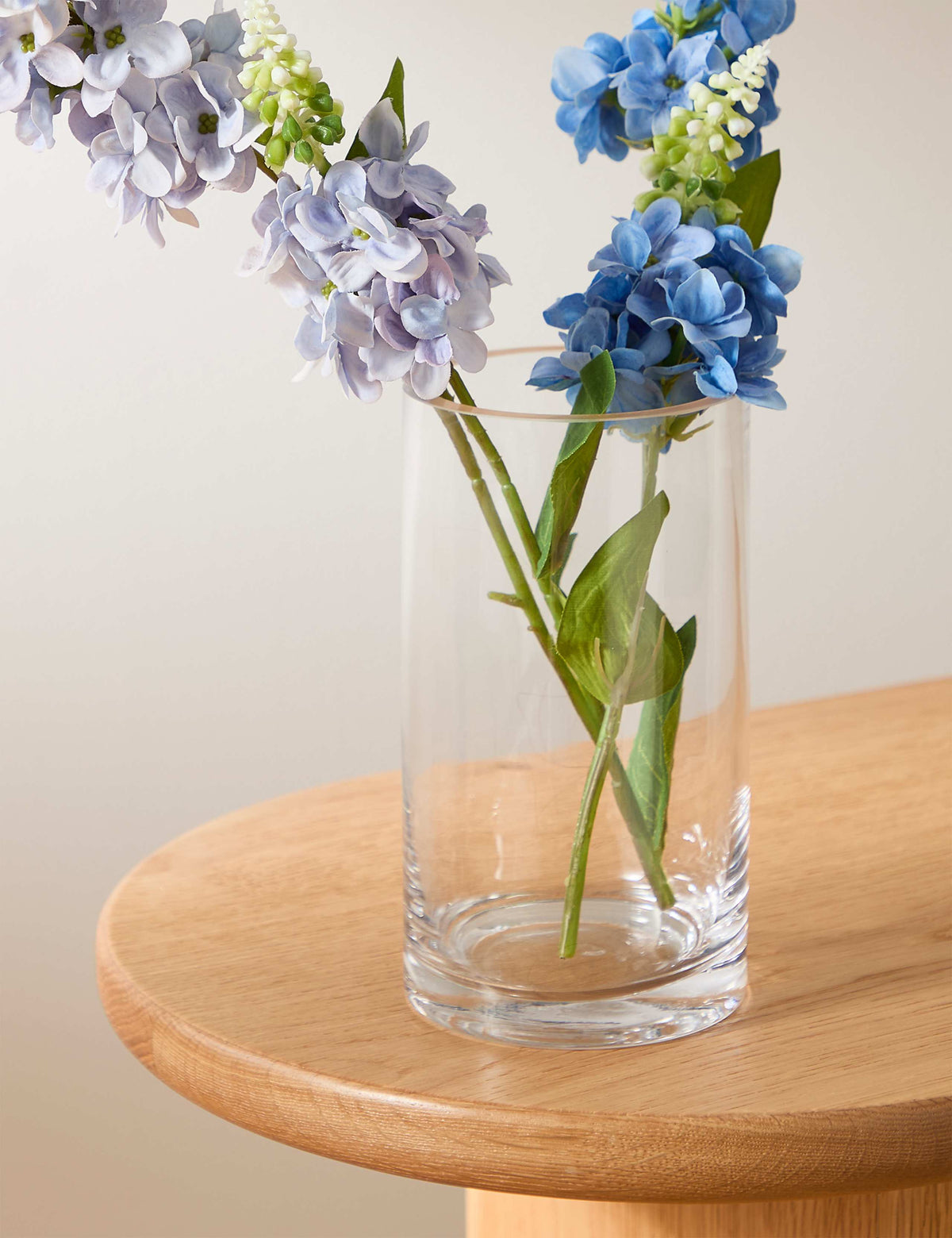 Small cylinder glass vase (British brand)