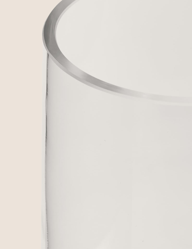 Small cylinder glass vase (British brand)
