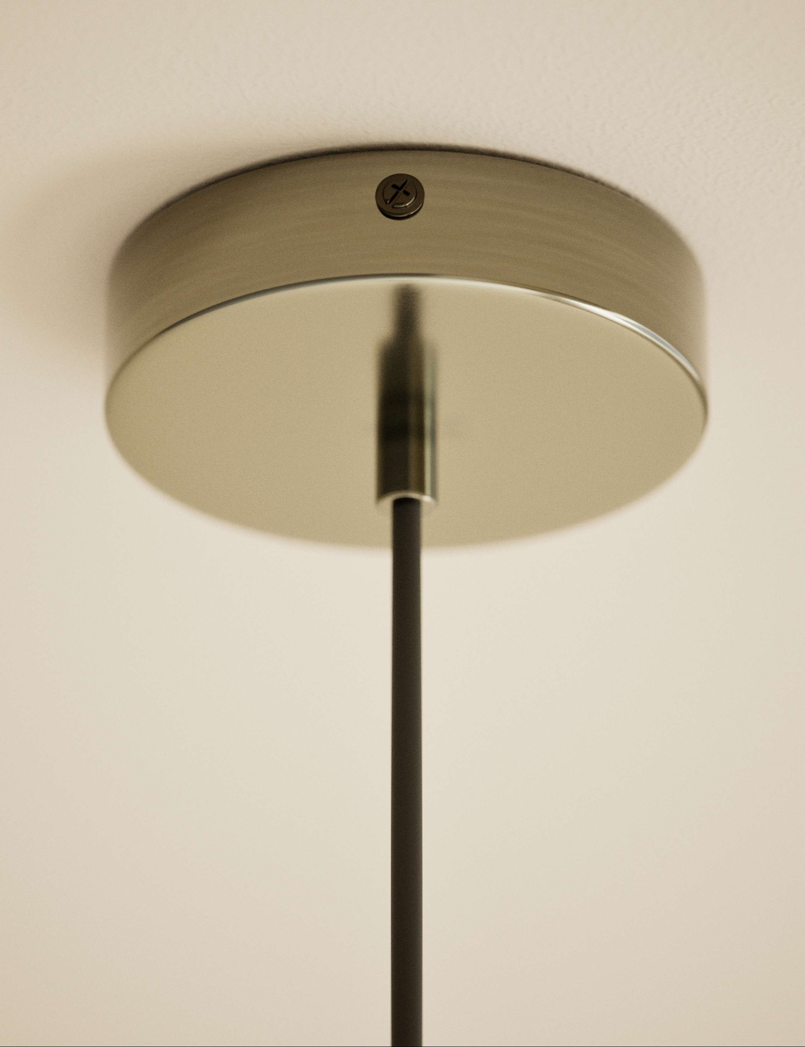 Small Florence pendant light with ribbed glass shade (British brand)