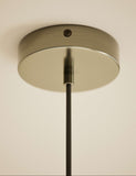 Small Florence pendant light with ribbed glass shade (British brand)