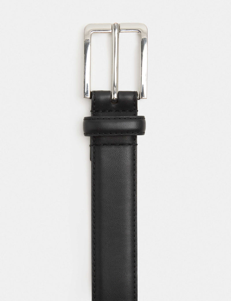 M&S smart belt polyurethane stitch detailing metal buckle - British product