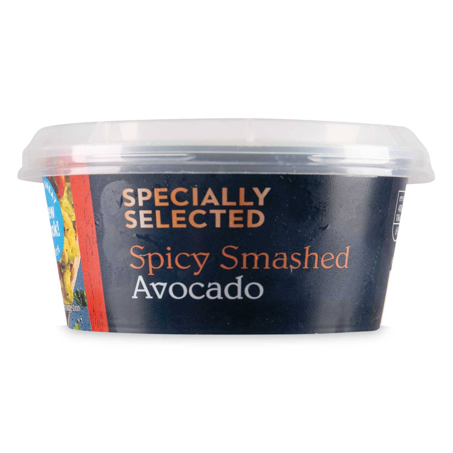 Smashed spicy avocado spread for toast - British product