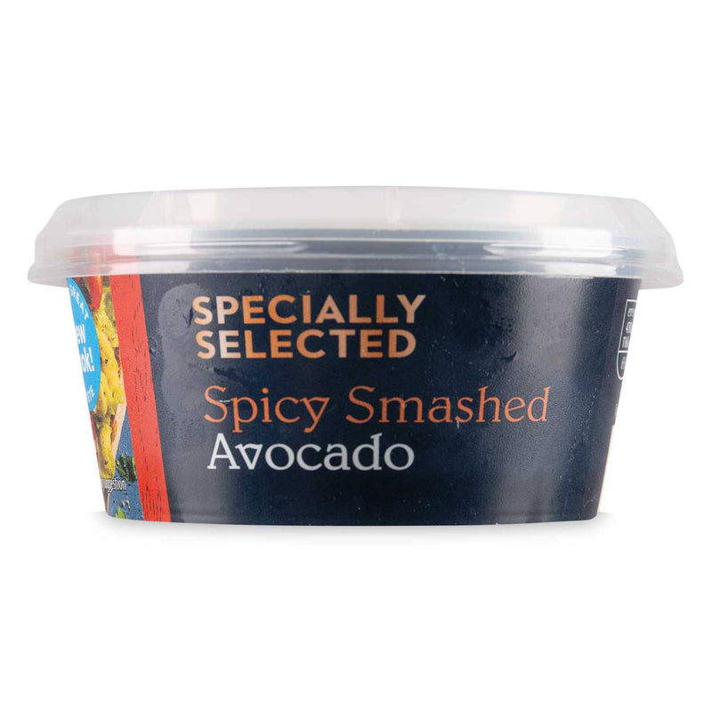 Smashed spicy avocado spread for toast - British product