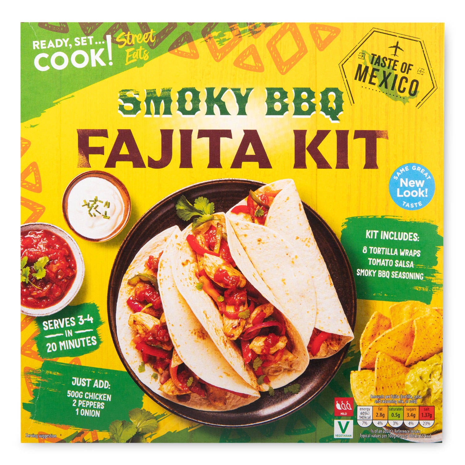 Smoky BBQ Fajita Kit with tortilla wraps (British brand)