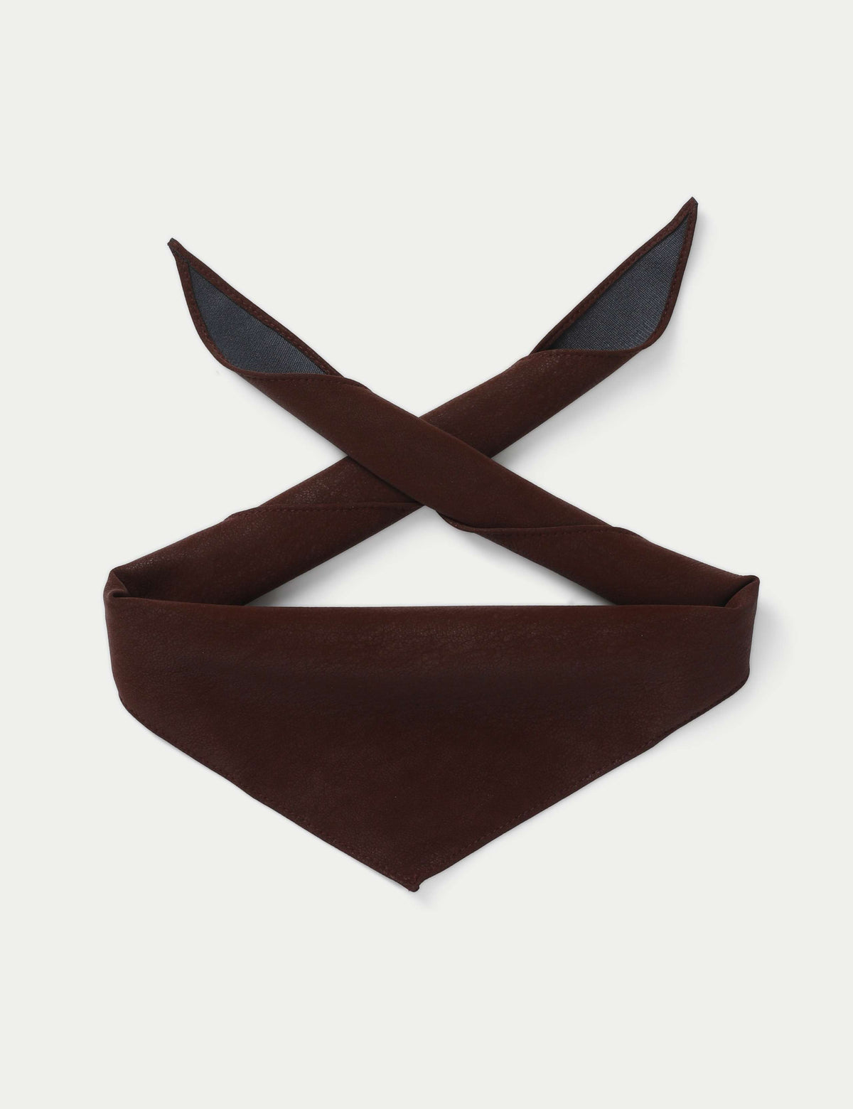 Smooth faux leather bandana accessory - British product