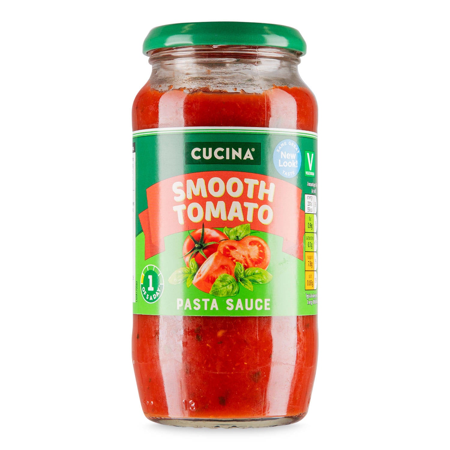 Smooth tomato pasta sauce for Italian meals - British product