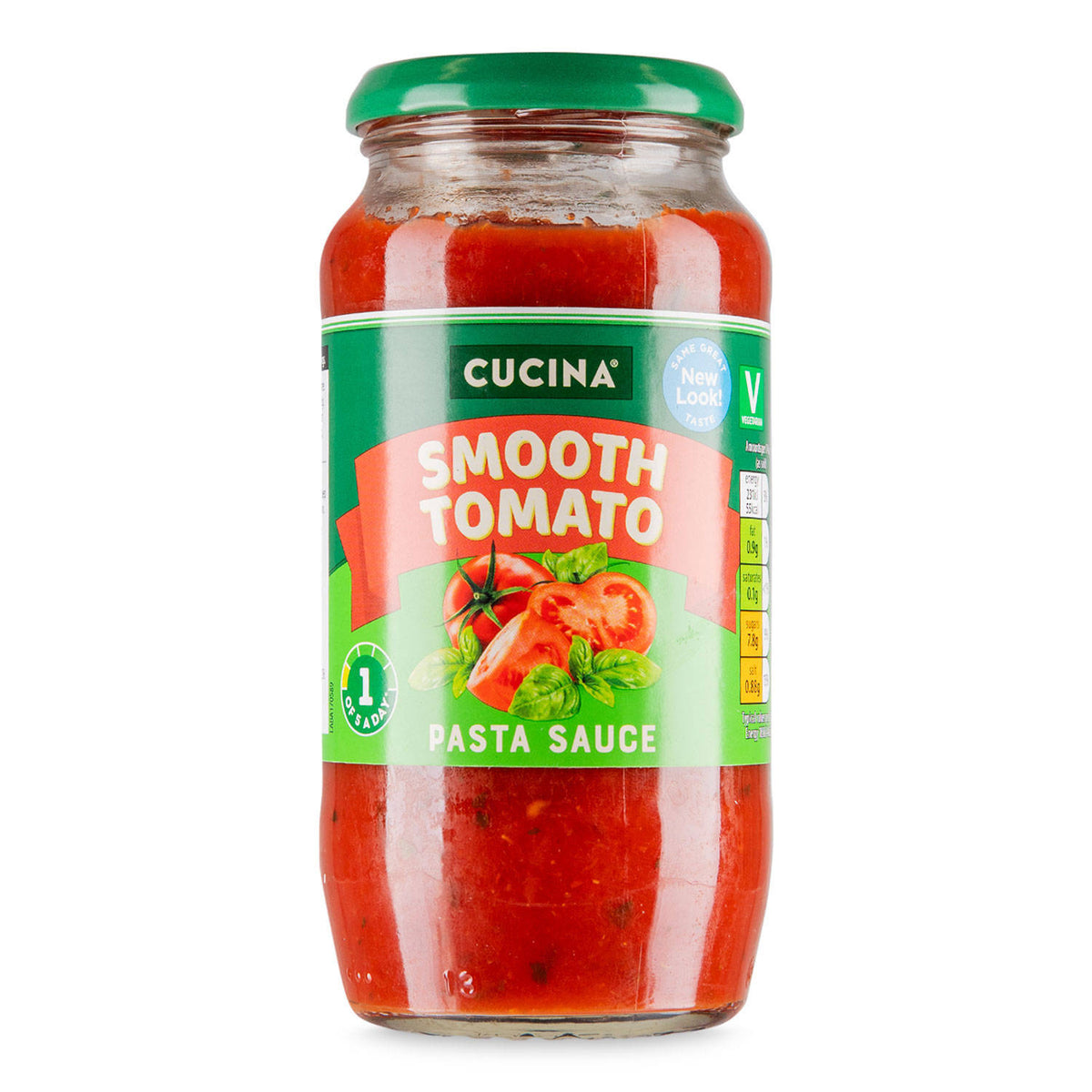 Smooth tomato pasta sauce for Italian meals - British product