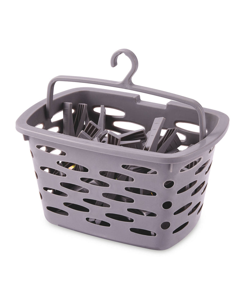Peg Basket or Sock Hanger Laundry Drying Accessory with 36 Pegs