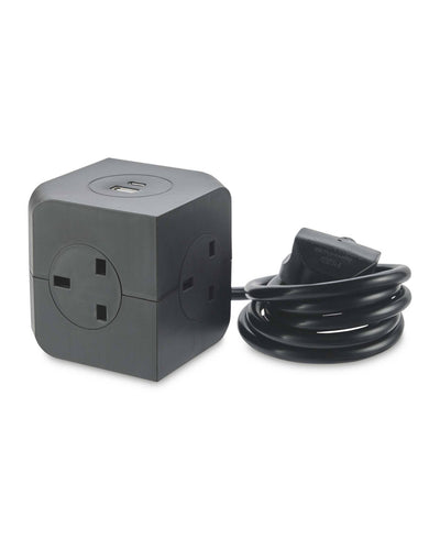 aldi Socket Cube with USB 4-Socket Extension Lead 1.4m- Buy online at McGrocer