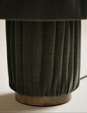 Soft Pleated Fabric Table Lamp (British brand)
