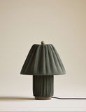 Soft Pleated Fabric Table Lamp (British brand)