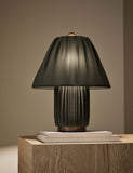 Soft Pleated Fabric Table Lamp (British brand)
