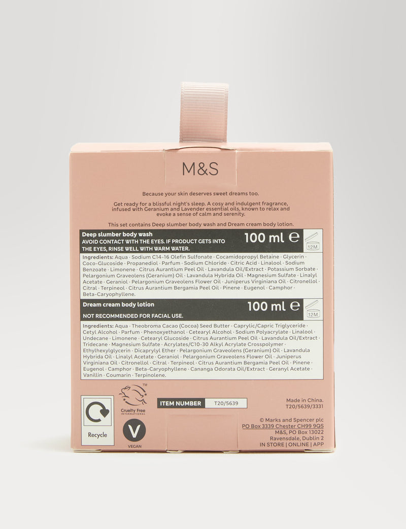 Dreamy Duo body care set 2x100ml (British brand)