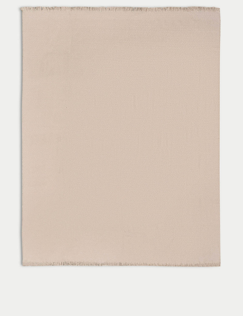 Soft textured throw 130x170cm chenille finish fringed edges, imported from the UK