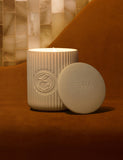 Soothing candle with geranium and ylang ylang 240g, imported from the UK