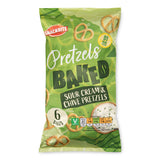 Baked pretzels with sour cream and chive 6 pack - British product