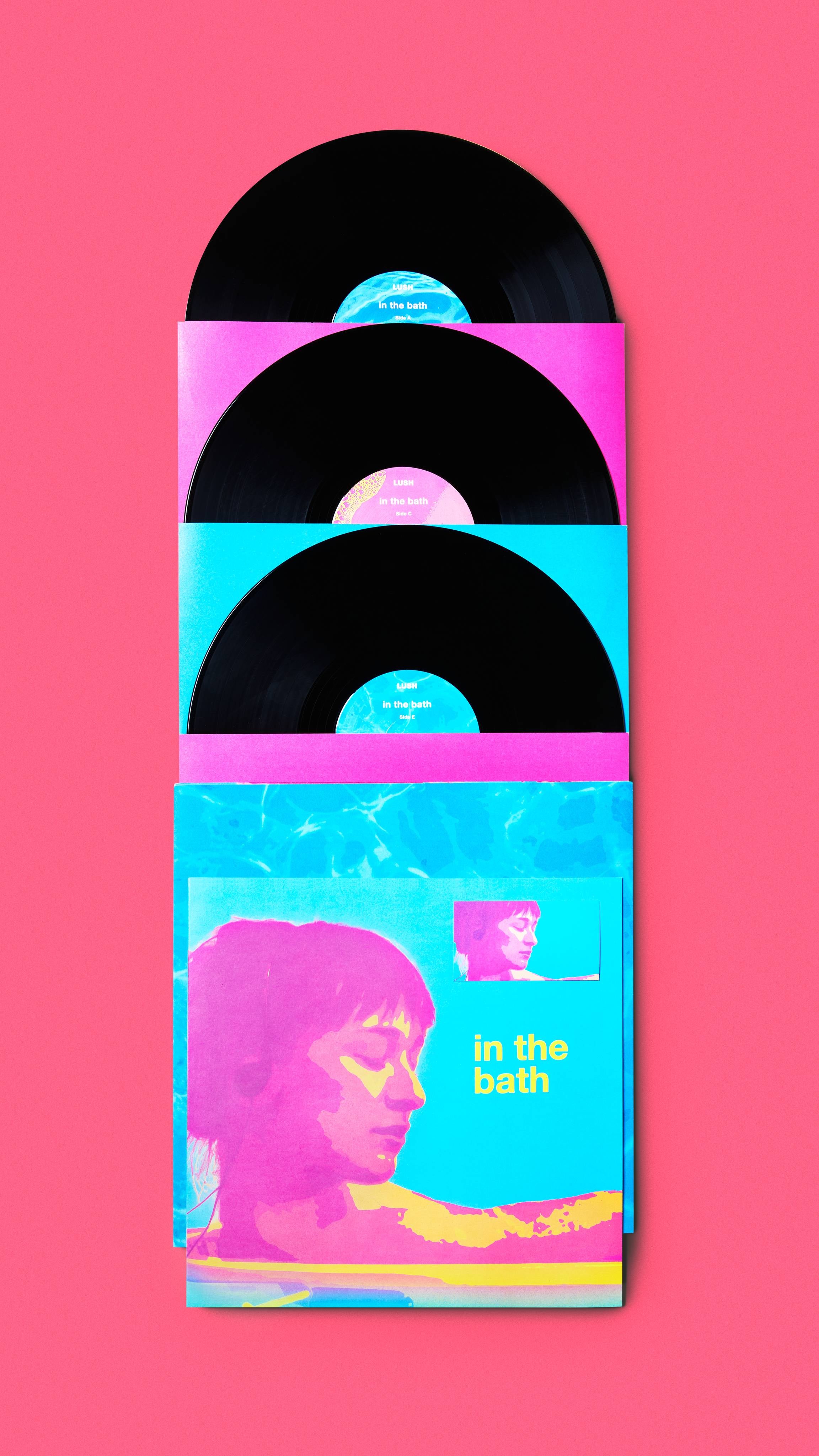 In The Bath triple vinyl album with download code - British product