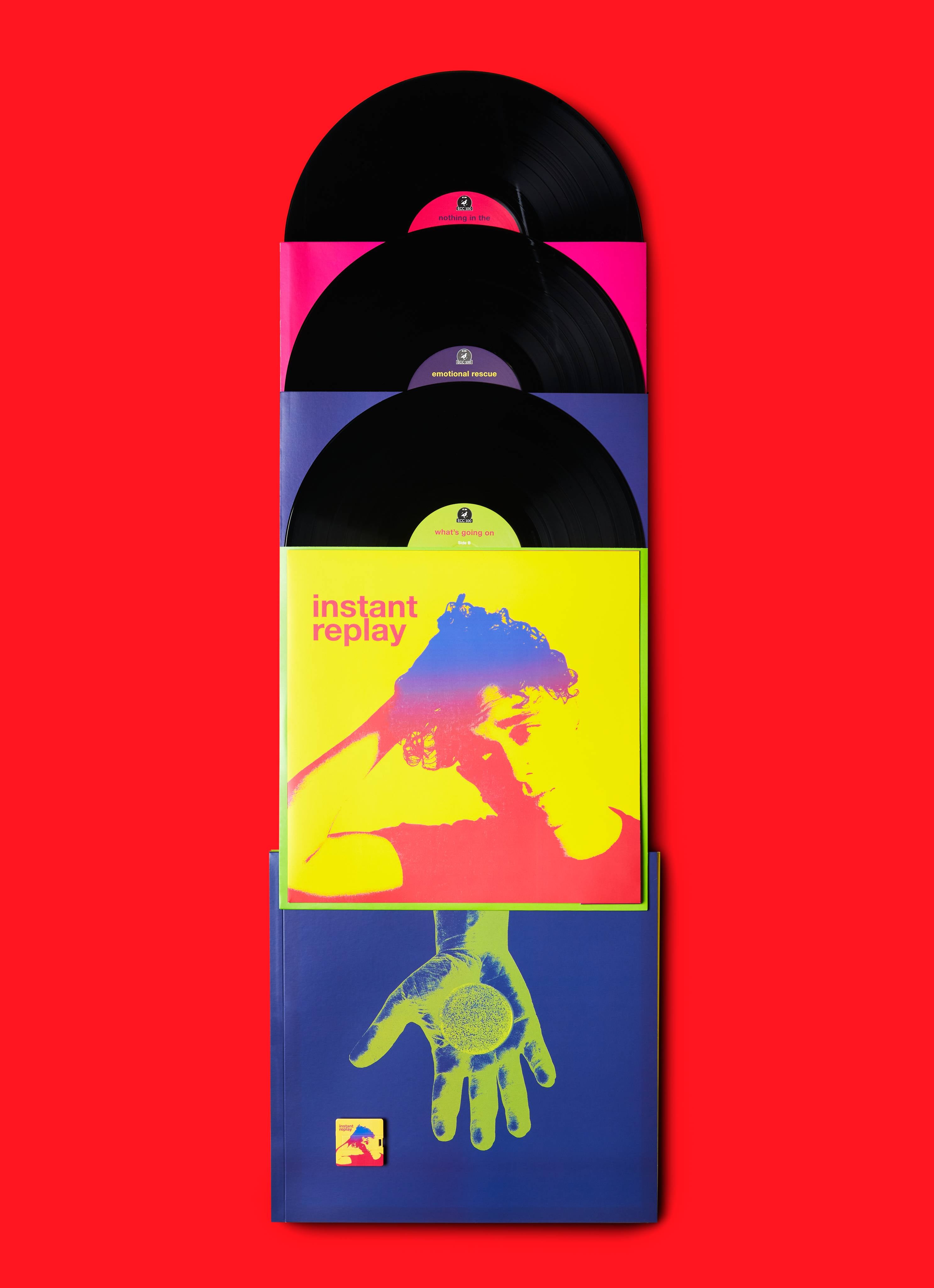 Triple vinyl compilation Instant Replay with USB (British brand)