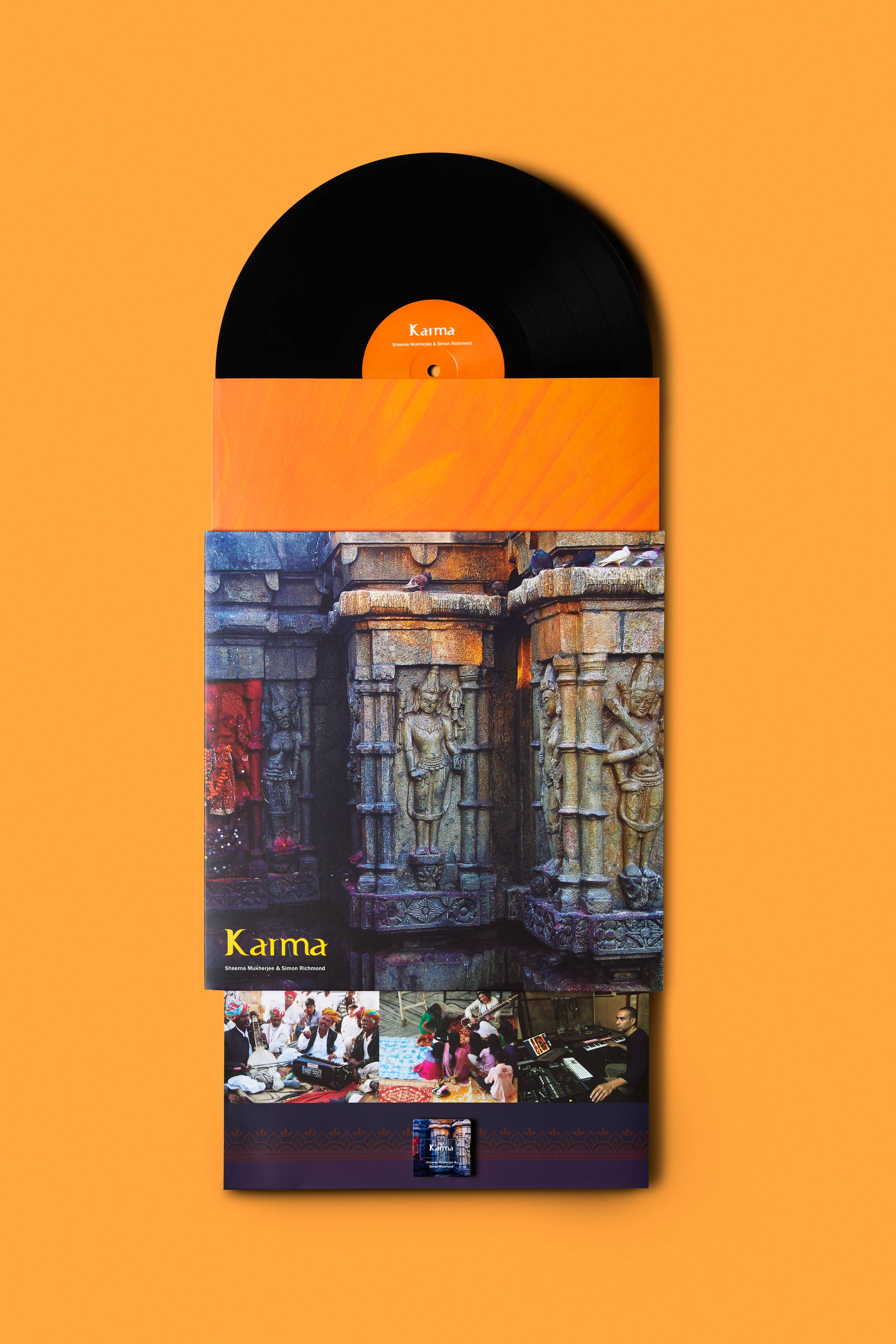 Vinyl record Karma with USB by Sheema Mukherjee - British product