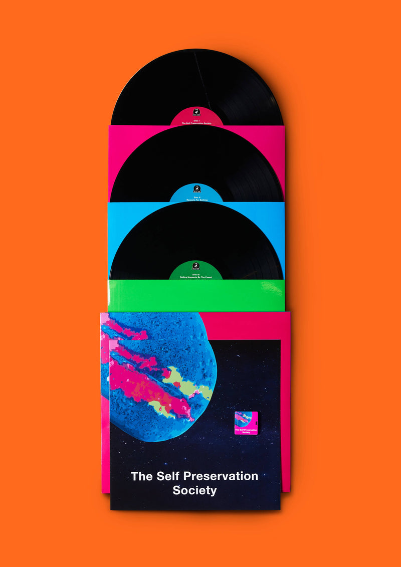 Self Preservation Society triple vinyl album with USB, imported from the UK