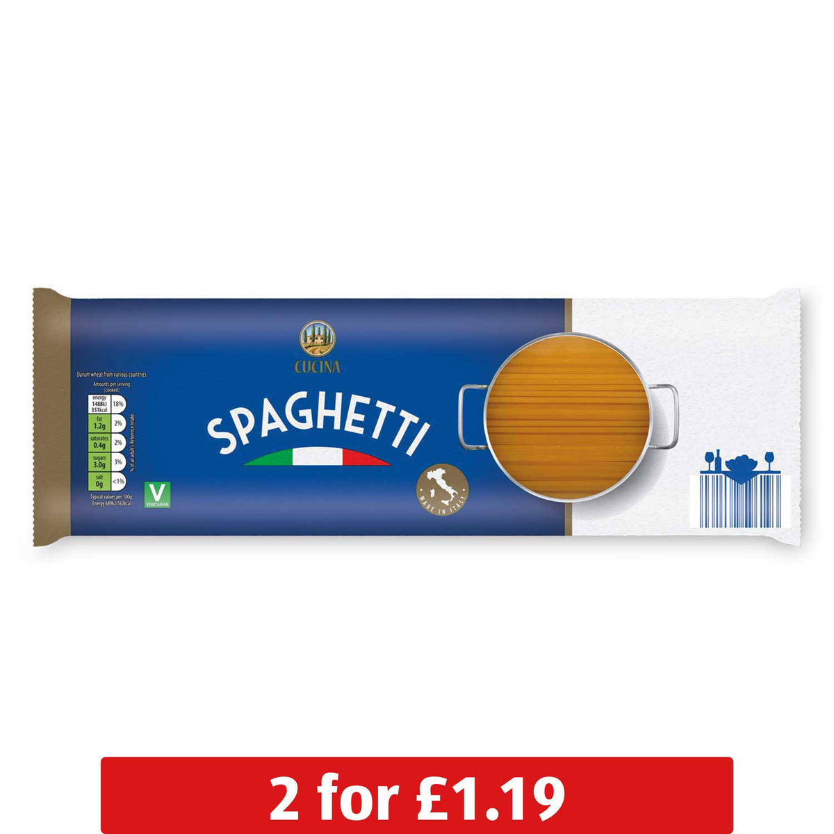 Cucina spaghetti pasta, UK version