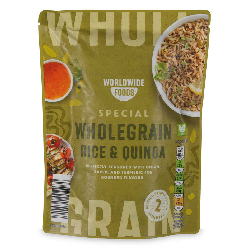 Special wholegrain rice and quinoa pouch - British product