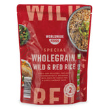 Special wholegrain wild and red rice pouch - British product
